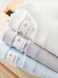 Chemise à manches courtes en coton tricoté décontractée pour homme de haute qualité, nouvelle collection été, couleur unie, col rond, coupe régulière, respirante - Product Image 2