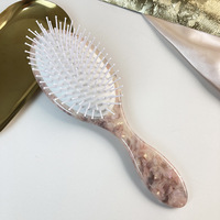 Brosse démêlante sans douleur pour femmes et hommes, pour cheveux humides, secs, bouclés, naturels et épais, peigne à coussin portable, brosse à cheveux d'usine