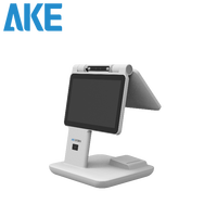 AKE Parkplatz-Registrierungs-Terminal mit Drehbarem Doppelbildschirm, Nachtsicht, Besucherregistrierung, Anti-Spoofing Gesichtserkennung Kiosk