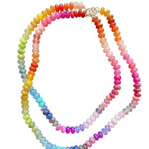 חם למכור rinestone זכוכית קריסטל rondelle זרע חרוזים בוהמיאן קשת אבן טבעית קשת - Product Image 4