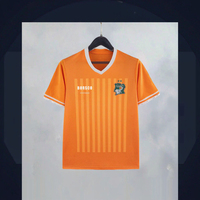 Ensemble Maillot de Foot Homme Côte d'Ivoire Fabrication OEM avec Coupe Automatisée Tenue de Football Côte d'Ivoire