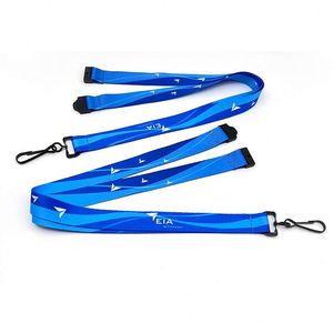 Cordons de cou en polyester avec logo personnalisé, boucles de sécurité de qualité, produit promotionnel avec caractéristiques de sécurité, cadeaux pour événements - Product Image 3