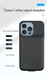 Nhà Máy Trực Tiếp Chất Lượng Cao Biểu Tượng Tùy Chỉnh iPhone 12 Pro Max Pin Trường Hợp LED Các Tính Năng Cao-Công Suất Dự Phòng Ngân Hàng Điện <span class=keywords><strong>USB</strong></span> - Product Image 6