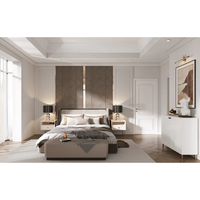 Haut de gamme personnalisé moderne PET OSB chambre à coucher dressing Portable armoire placard armoire en bois armoires de chambre lit avec armoire