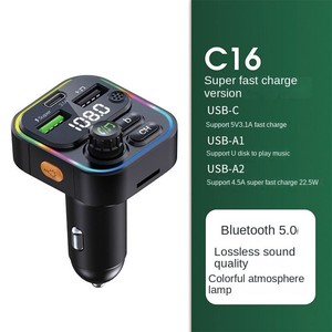 12-24V QC3.0 22,5W Superschnelles Laden OVP-geschützter Multifunktionaler FM-Transmitter Auto-Player-Ladegerät mit Kameraunterstützung - Product Image 5