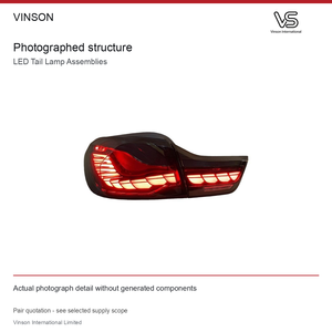 Paires de feux arrière à LED pour BMW Série 4 F32, lentille rouge - Product Image 3