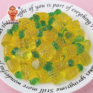 Vente directe d'usine, sachet de 1 kg en vrac, bonbons gélifiés fruités en forme d'ananas 3D, <span class=keywords><strong>halal</strong></span> - Product Image 2