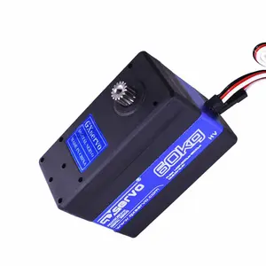 GXservo 60KG Torque Digital Serial Bus Dual Axis Servo 1/5 RC Robot dengan Bentuk U Bracket Disc Motor