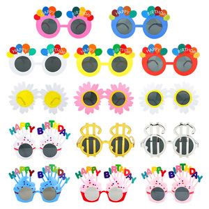 Funny Birthday <b>Glasses</b> <b>Plastic</b> Themed Props Cartoon Design For Party Photo Booth Decorations - Product Image 5