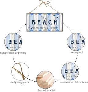 Venta al por mayor Decoraciones DE MADERA PARA EL Día DE LA Independencia Libros de vacaciones Letrero de pared de madera - Product Image 5