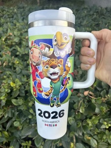 Vasos Térmicos de Acero Inoxidable de 40 oz con 15 Colores de la Copa Mundial de Fútbol 2026, Ecológicos, para Oficina, <span class=keywords><strong>Viajes</strong></span>, Estados Unidos, Canadá, México, Vasos para Fanáticos - Product Image 6