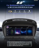 Autoradio Linux ES2360i compatible avec BMW Série 3 / 5 E60 E61 E63 E64 E90 E91 E92 (2005-2008) CIC, mise à niveau CarPlay, Auto WIFI