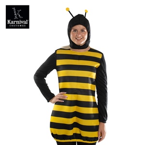 Disfraz de Abejorro para Mujer Adulta, Venta al por Mayor ODM, para Fiesta de Halloween, Carnaval, Actuación, Disfraz de Película y Televisión, Amarillo y Negro, Poliéster - Product Image 5