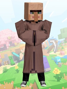 XJ My World MC Costume da Villager di Halloween per Bambini Unisex 100% Poliestere Divertente per Cosplay e Spettacoli - Product Image 4