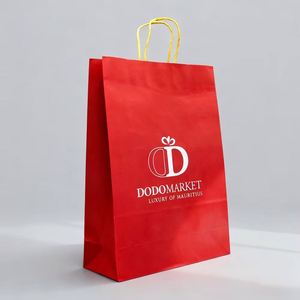 Bolsa de Papel Kraft Marrón para Comida Rápida, con Asas, para Llevar, con Logotipo Personalizado, para Hamburguesas y Sándwiches - Product Image 2
