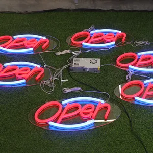 neon replacement, 12V costumes open letters neon sign for outdoor,Shanghai factory