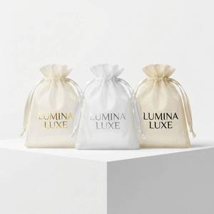 Pochette en <span class=keywords><strong>organza</strong></span> transparente avec logo <span class=keywords><strong>personnalisé</strong></span>, sac cadeau de luxe pour mariage, emballage de bijoux, sac en maille à cordon, vente en gros en provenance d'usine - Product Image 3