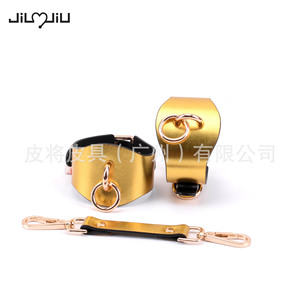 Produits pour adultes SM, plaisir sexuel des couples, bondage, menottes, jouets sexuels alternatifs pour esclaves sexuels, menottes en cuir véritable - Product Image 5