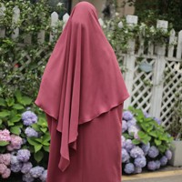 2023 Loriya Fashion : Nouvelle Arrivée, Khimar Fluide Une Couche, Robe Longue Hijab Musulmane, Haut Jilbab Abaya Maxi pour Femme