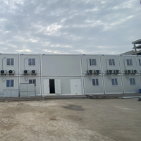 Maison conteneur économique moderne à 2 chambres, 20 pieds, mobile, écologique, modulaire, facile à installer, en kit
