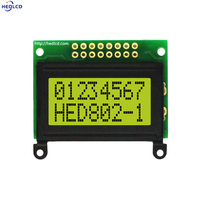 عرض المصنع: شاشة LCD مقاس 1.2 بوصة 40*36 ملم، لوحة عرض 802 8*2 مع وحدة AIP31066 متوازية، تدعم الخطوط الإنجليزية واليابانية والروسية