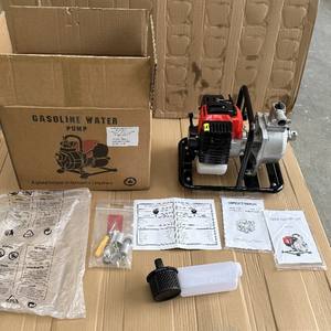 Bomba de agua a gasolina de dos tiempos 31cc con tanque de combustible de 1.2L para riego y drenaje de uso agrícola - Product Image 2