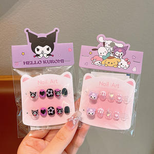 Piezas de <span class=keywords><strong>uñas</strong></span> de dedo ecológicas para niños de dibujos animados para <span class=keywords><strong>niñas</strong></span> pequeñas, parche de <span class=keywords><strong>uñas</strong></span> extraíble de Gel de gelatina, 10 Uds., juguetes de regalo - Product Image 3