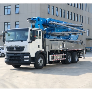 Camion pompe à béton télescopique de marque JIUHE, neuf, fabriqué en Chine, 20m, 25m, 30m, 38m, 43m, 58m, 63m, 70m, à vendre - Product Image 2