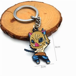 Porte-clés de l'anime <span class=keywords><strong>Demon</strong></span> <span class=keywords><strong>Slayer</strong></span> kimetsu no yaiba, nouveau bijou en métal de haute qualité, avec logo figurine, en émail, - Product Image 4