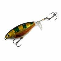 Leurre de pêche rotatif LUSHAZER 80mm 90mm, leurre dur flottant pour surface, leurre sonore pour achigan, brochet, perche, leurre de lancer pour la surface