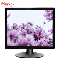 Moniteur d'ordinateur de bureau HCWY, écran LCD LED TFT 17 pouces avec résolution 1280x1024, format 4:3, noir, pour la maison et les étudiants