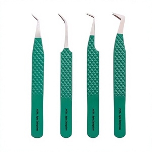 Pinces à pointe droite en acier allemand de qualité supérieure, outils professionnels pour cils, pinces personnalisées pour extensions de cils - Product Image 1