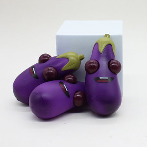 ของเล่นบีบมะเขือม่วงซิลิโคนแบบพกพา ทนทาน ตลก แปลกใหม่ สำหรับทุกวัย บรรเทาความเครียดได้ทันที ขายส่ง - Product Image 1