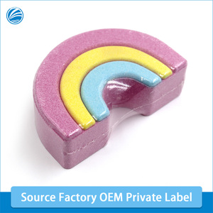 Bombas de Baño Efervescentes Coloridas con Forma Creativa de Arcoíris, Sales de Baño Naturales Puras Hechas a Mano de Marca Privada, Gran Venta - Product Image 2