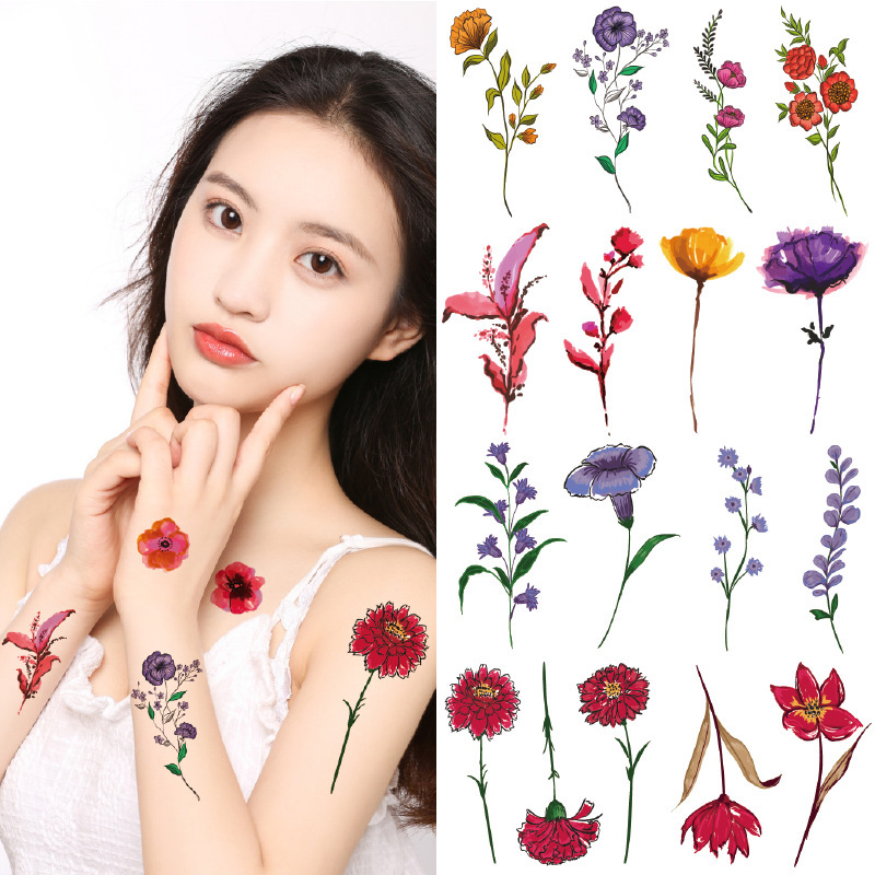 Ychon Black Large Size Temporary Tattoos