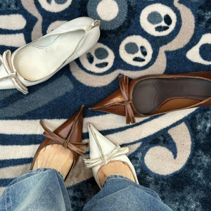 <span class=keywords><strong>Scarpe</strong></span> da <span class=keywords><strong>Donna</strong></span> Stile Retrò Vintage con Punta a Spillo, <span class=keywords><strong>Scarpe</strong></span> Casual <span class=keywords><strong>Eleganti</strong></span> con Fiocco, Tacco Sottile 8cm per Uso Quotidiano - Product Image 1