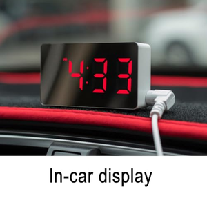 Multi-function Mini Mirror LED USB Powered Night Light Digital Led Desk and Table Alarm Clock - Product Image 4