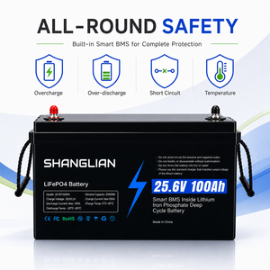 แบตเตอรี่ 24V 25.6V 100Ah 2560Wh ลิเธียมไอรอนฟอสเฟตแบบ Deep Cycle สำหรับมอเตอร์ทรอลลิ่ง เรือเดินทะเล เรือยอชท์ พลังงานสำรองจากพลังงานแสงอาทิตย์ 25.6V100Ah-LF - Product Image 4