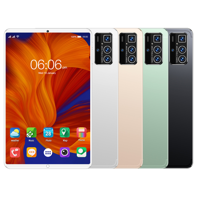 New 10.1-Inch 5G Android 13 Tablet Pro 16GB+512GB Dual Camera Dual Sim Quad Core Processor 1-Year Warranty 2-in-1 Keyboard