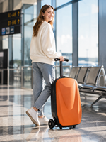 Nouvelle valise de voyage design et tendance avec roulettes, poignée télescopique et barres de traction, idéale comme bagage à main unisexe