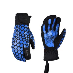 Gants de ski unisexes pour adultes, coupe-vent, imperméables, compatibles avec les écrans tactiles, gants de vélo, bleu, jaune, gris, rose, rouge - Product Image 2