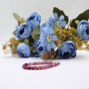 สร้อยข้อมือลูกปัดทับทิมธรรมชาติคุณภาพ AAA+ ดีเยี่ยม เครื่องประดับอัญมณีสำหรับขายส่งไข่มุก คริสตัลธรรมชาติ - Product Image 2