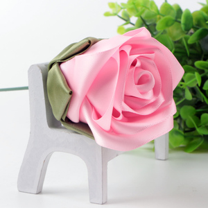 Roses artificielles en ruban, de jolies fleurs, pour décoration de mariage - Product Image 3