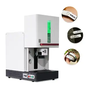 Machine de marquage au laser à fibre CO2 pour bijoux en acier inoxydable, logo en métal, plaque signalétique, étiquette de Gog, gravure d'anneau, MC, 20W 30W 50W