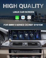 Reproductor Multimedia para Automóvil con Sistema Linux de 14.9 Pulgadas para BMW Serie 5 F10 F11 CIC NBT, Navegación GPS, Radio, CarPlay Inalámbrico, Android Auto