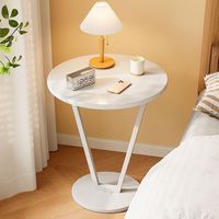 Mesa de Centro Moderna y Compacta para Sala de Estar y Balcón Fácil de Limpiar Material de Tablero de Densidad