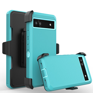 Funda protectora de grado militar para teléfono móvil, a prueba de golpes, con Clip, <span class=keywords><strong>Pixel</strong></span> para Google 6A, 360 - Product Image 3