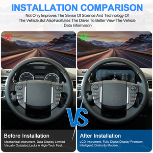 Cruscotto Digitale Navihua con Carplay per Land <span class=keywords><strong>Rover</strong></span> <span class=keywords><strong>Discovery</strong></span> <span class=keywords><strong>4</strong></span> 2010-2016 e <span class=keywords><strong>Range</strong></span> <span class=keywords><strong>Rover</strong></span> Sport 2010-2013 - Product Image 3