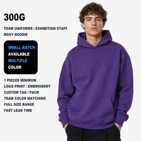 Sweat-shirt à capuche unisexe 100 % coton, style ample et tendance, avec manches tombantes, couleur unie
