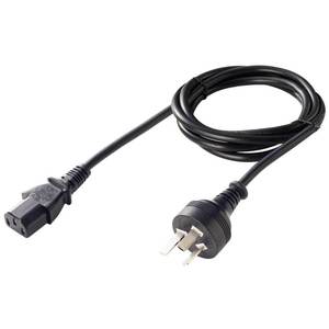 Câble d'alimentation PC Sunny IEC320 C13 1,8 m 10 A 250 V pour ordinateur, fil de cuivre isolé PVC, fabriqué en Argentine - Product Image 1